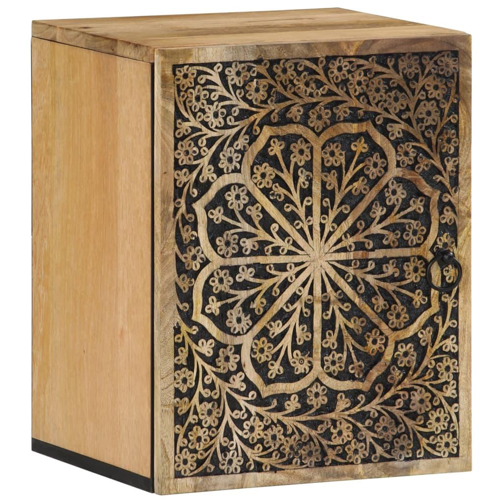 Badeværelsesskab 38x33x48 cm massivt mangotræ billede
