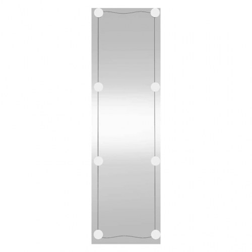 Vægspejl med LED-lys 30 × 100 cm - rektangulært glas