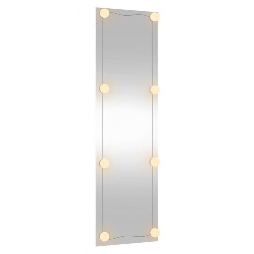 Vægspejl med LED-lys 30 × 100 cm - rektangulært glas