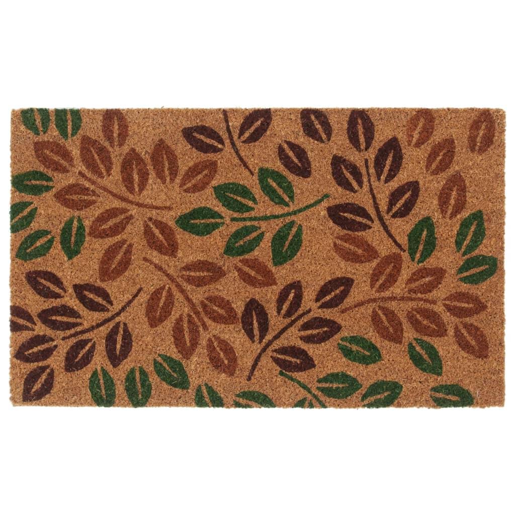 Dørmåtte 45x75 cm tuftet coir naturfarvet billede