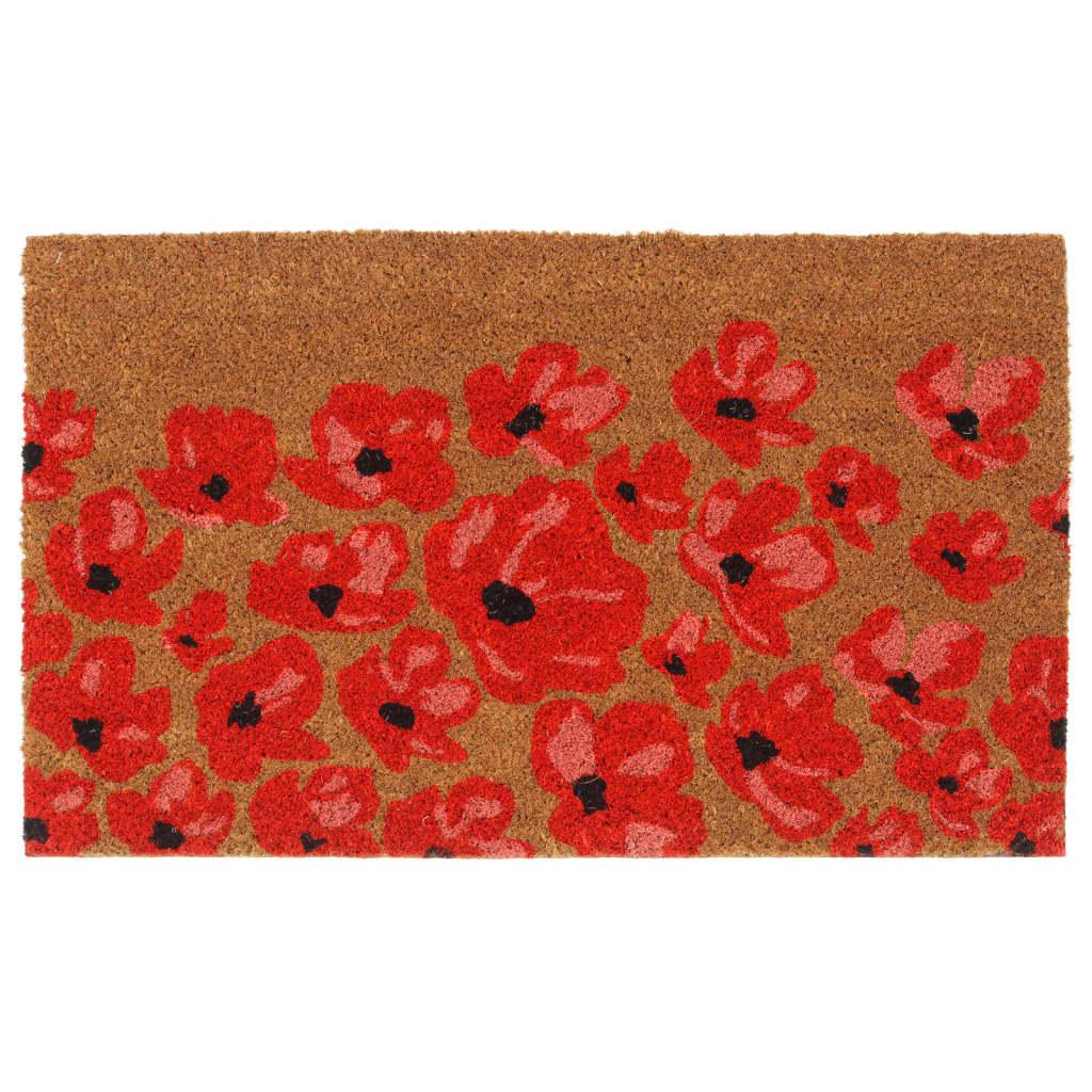 Dørmåtte 45x75 cm tuftet coir naturfarvet billede