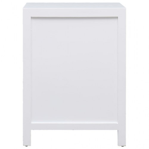 Sengebord 38 x 28 x 52 cm kejsertræ hvid