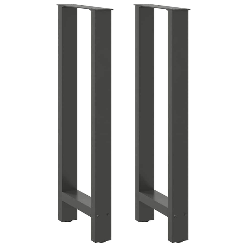 Barbordsben antracit 2 stk. 40x(100-101) cm stål billede