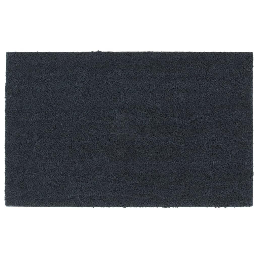 Dørmåtte 50x80 cm tuftet coir mørkegrå billede