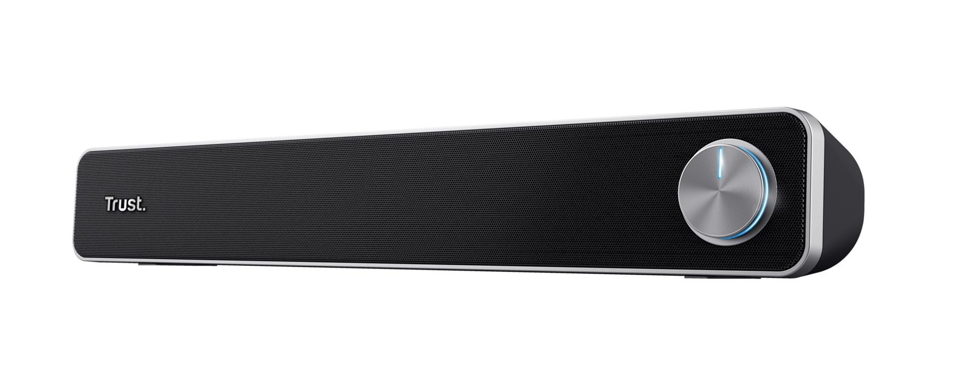 Trust Arys PC soundbar 2.0 6 W - sort, kablet højttaler med USB og 3,5 mm line-in