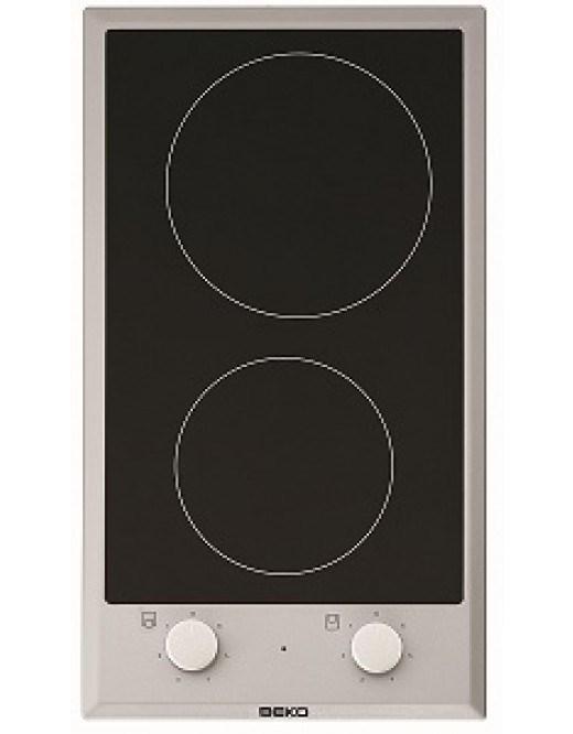 Indbygningskogeplade keramisk 30 cm - Beko HDCC 32200 X, sort, 2 zoner billede
