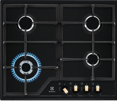 Gaskogeplade Electrolux EGS6436RK – 60 cm, sort, 4 zoner billede
