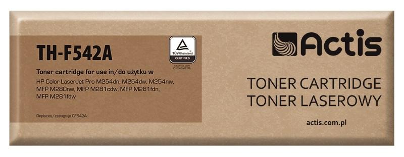 Tonerpatron Actis TH-F542A – gul, erstatter HP 203A (CF542A), Standard, 1.300 sider billede
