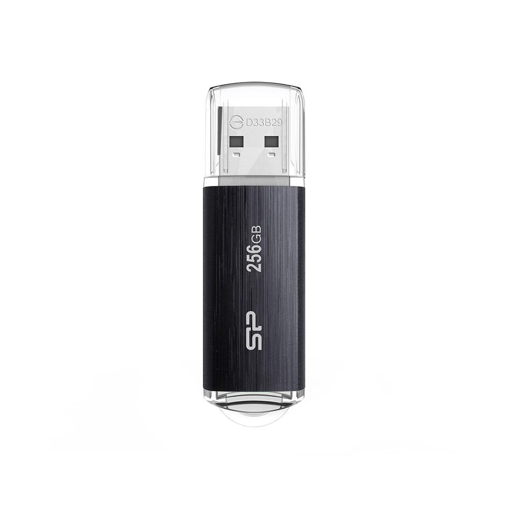 USB stik Silicon Power Blaze B02 256 GB - USB 3.2 Gen 1, Type‑A (Sort) billede