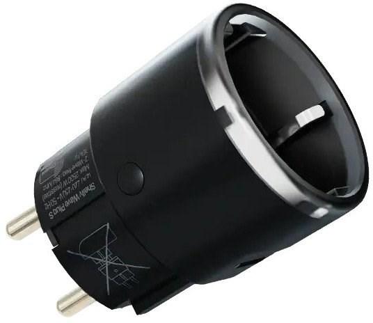 Smart stikkontakt Z‑Wave – Shelly Wave Plug S, sort billede