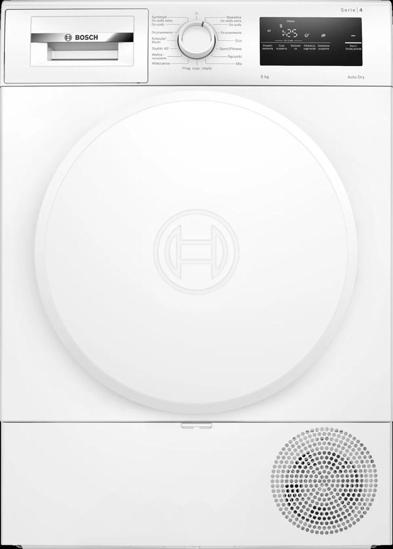 Tørretumbler Bosch Serie 4 WTH83277PL - 8 kg, kondensering med varmepumpe
