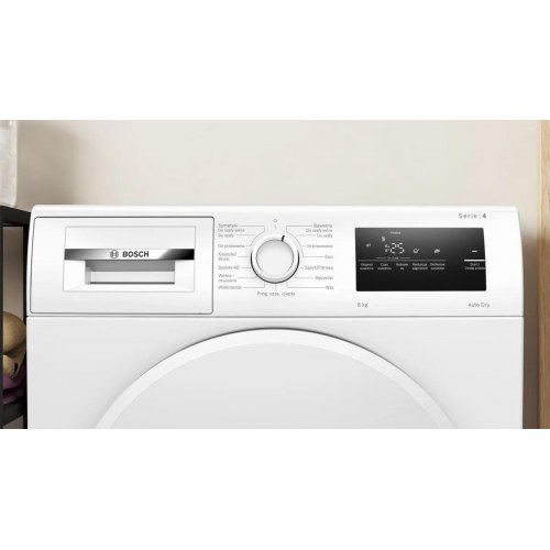 Tørretumbler Bosch Serie 4 WTH83277PL - 8 kg, kondensering med varmepumpe