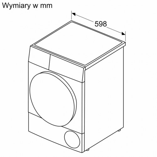 Tørretumbler Bosch Serie 4 WTH83277PL - 8 kg, kondensering med varmepumpe
