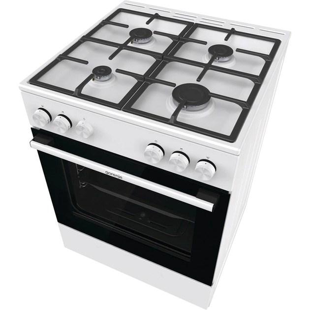 Gaskomfur Gorenje GG6A10WFFM – fritstående, hvid