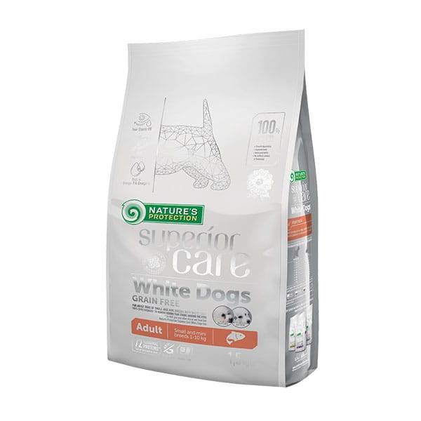 Hundefoder til hvalpe – Nature’s Protection Superior Care White Dogs Grain Free Junior Small, 1,5 kg billede