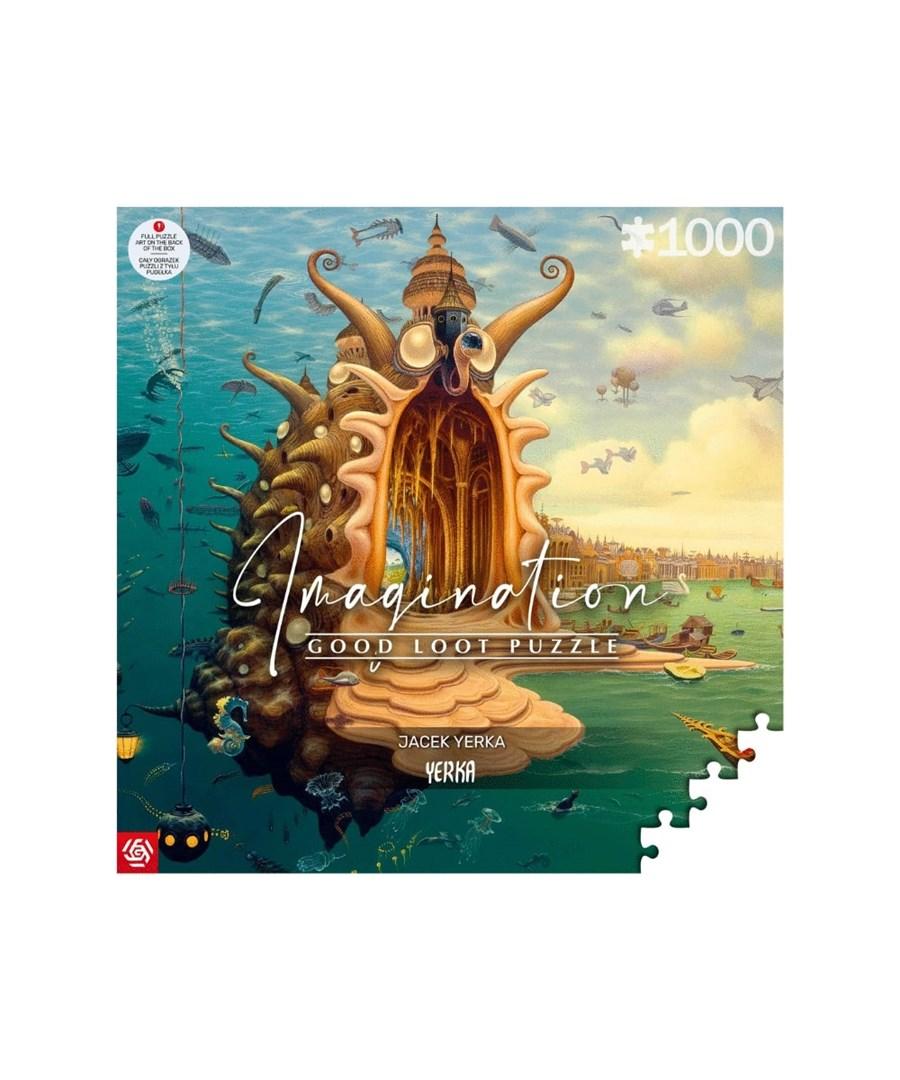 Puslespil 1000 brikker – Cenega Imagination: Jacek Yerka Port/Havn billede