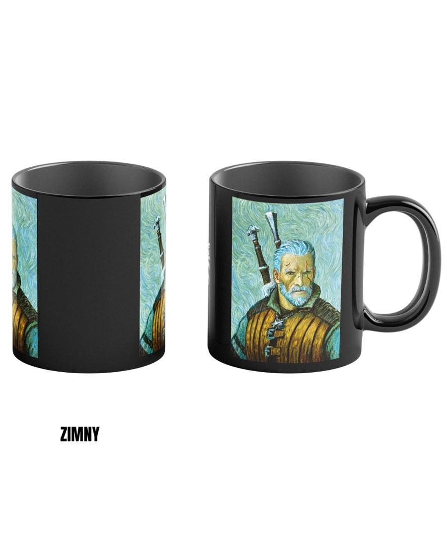 Mumitermokrus Cenega – The Witcher 3 Game Art: Geralt & Vincent van Gogh, 450 ml, sort billede
