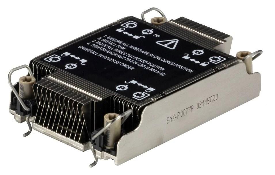 CPU-køler Supermicro SNK-P0077P - køleprofil til Intel Xeon, sort/rustfrit stål billede