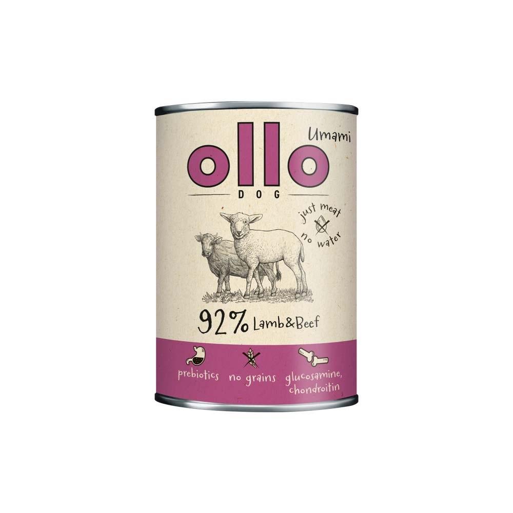Hundefoder vådfoder OLLO Umami lam og okse - 850 g billede
