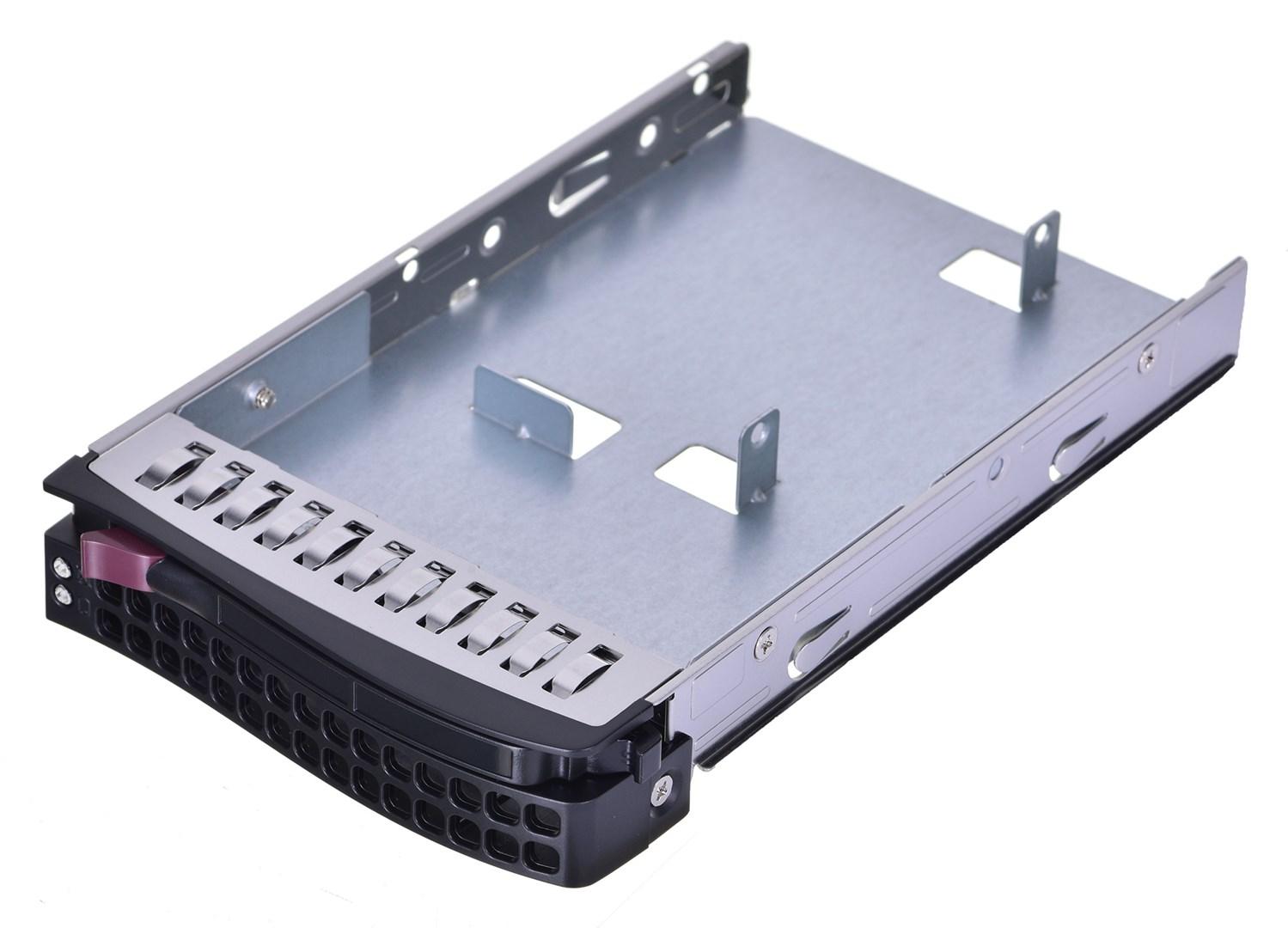 Harddiskkassette 3,5" - Supermicro sølv frontpanel billede