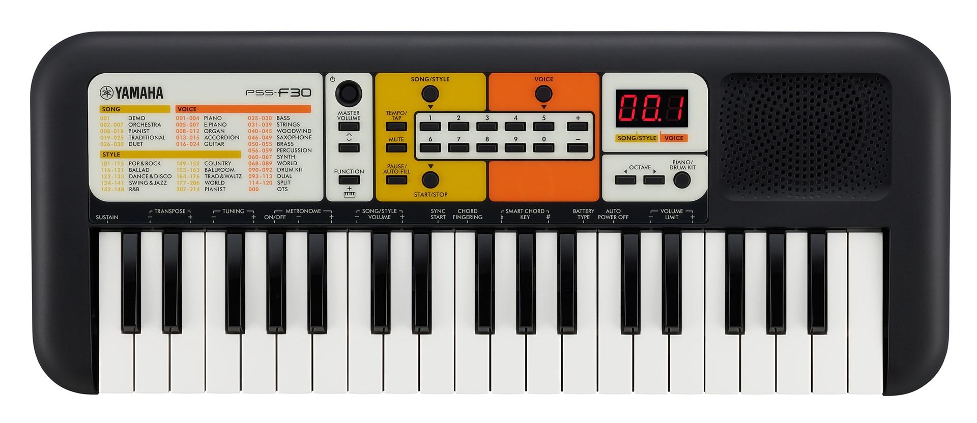 Keyboard til begyndere Yamaha PSS-F30 - 37 tangenter, sort billede