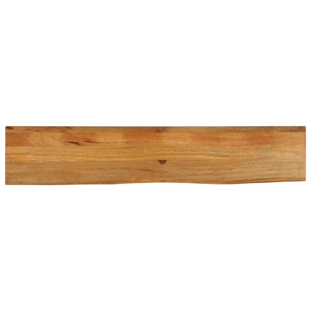 Bordplade 140x40x3,8 cm naturlig kant massivt mangotræ billede