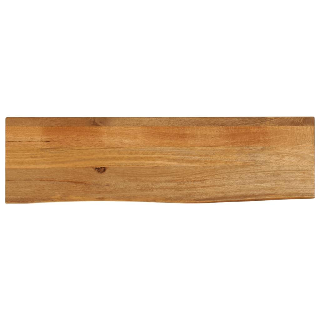 Bordplade 110x30x3,8 cm naturlig kant massivt mangotræ billede