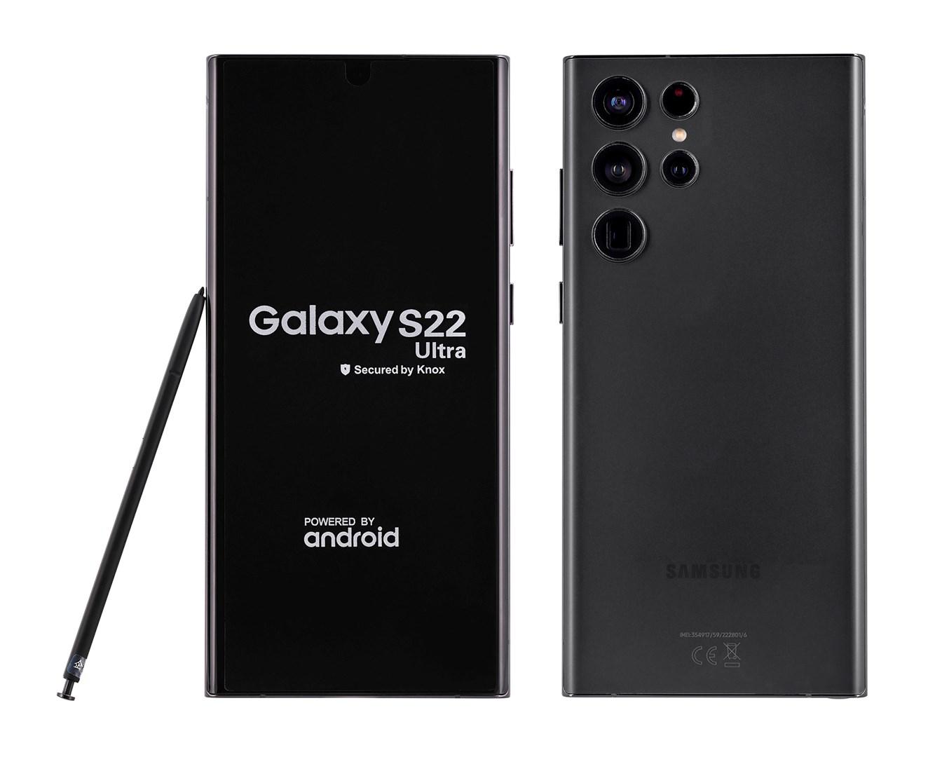 Samsung Galaxy S22 Ultra 6,8" 12/256 GB 5G Dual SIM – Sort (Refurbished)