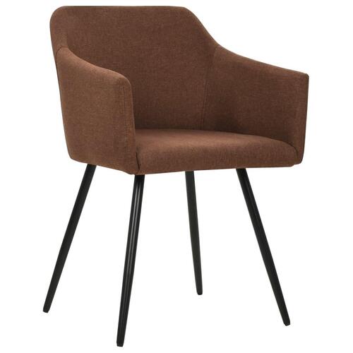 Spisebordsstole 6 stk. stof brun
