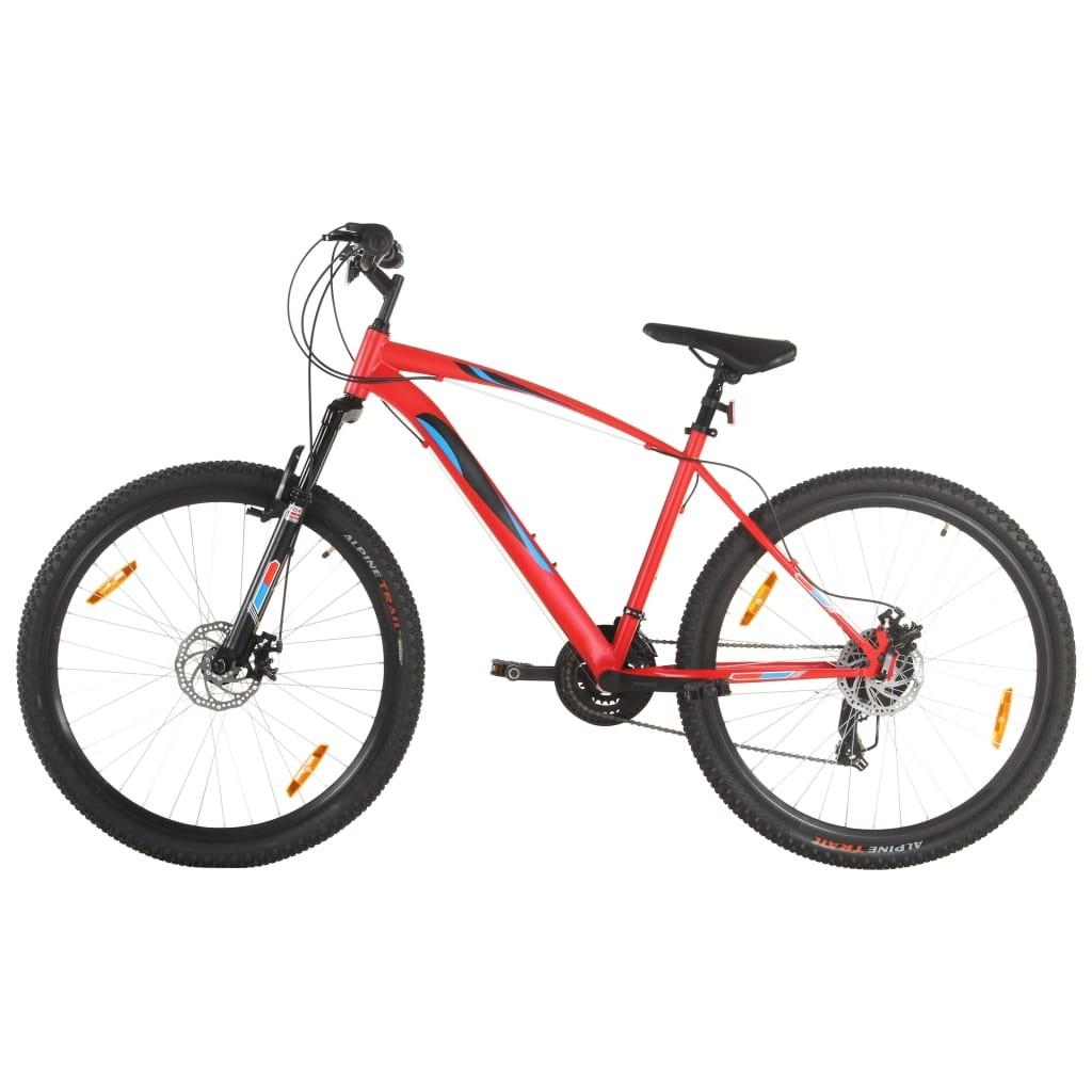Mountainbike 21 gear 29 tommer hjul 48 cm stel rød
