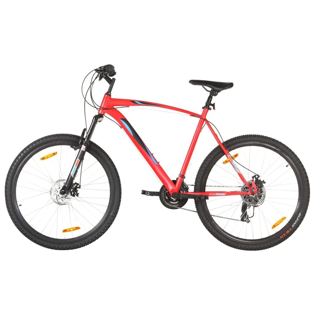 Mountainbike 21 gear 29 tommer hjul 58 cm stel rød