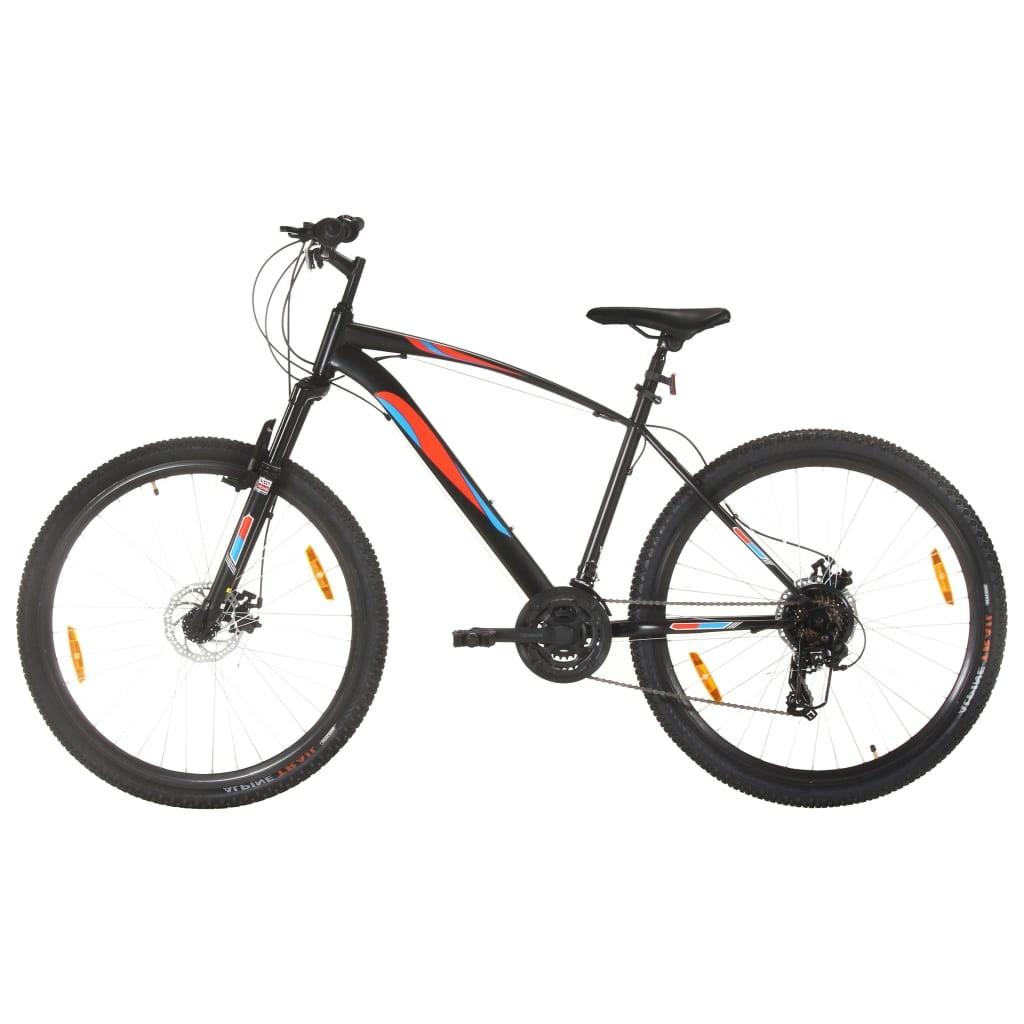 Mountainbike 21 gear 29 tommer hjul 48 cm stel sort