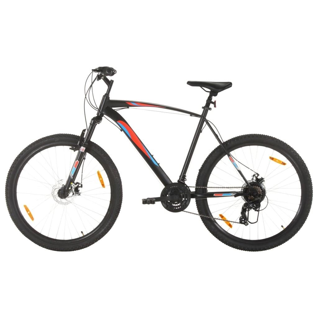 Mountainbike 21 gear 29 tommer hjul 53 cm stel sort