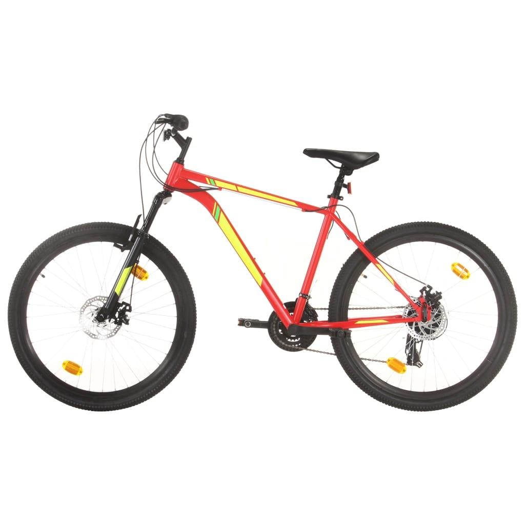 Mountainbike 21 gear 27,5 tommer hjul 50 cm rød