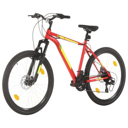 Mountainbike 21 gear 27,5 tommer hjul 50 cm rød