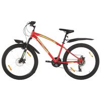 Mountainbike 21 gear 26 tommer hjul 36 cm rød