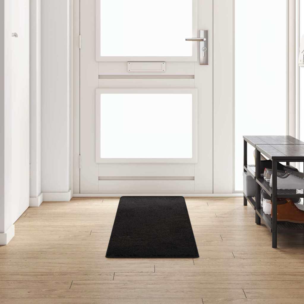 Tæppe Runner Sort 50 x 250 cm 100% Polypropylen Tuft billede