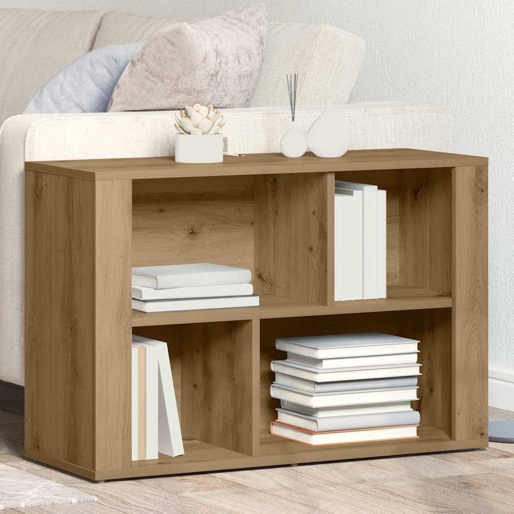 Sidebord Artisan Egetræ 80 x 30 x 53 cm Konstrueret træ billede