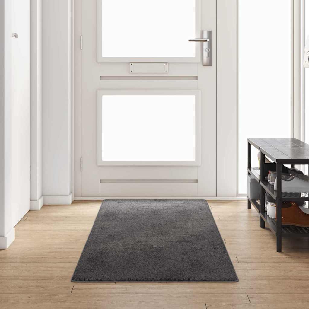 Tæppe Runner Grå 80 x 300 cm 100% Polypropylen Tuft billede