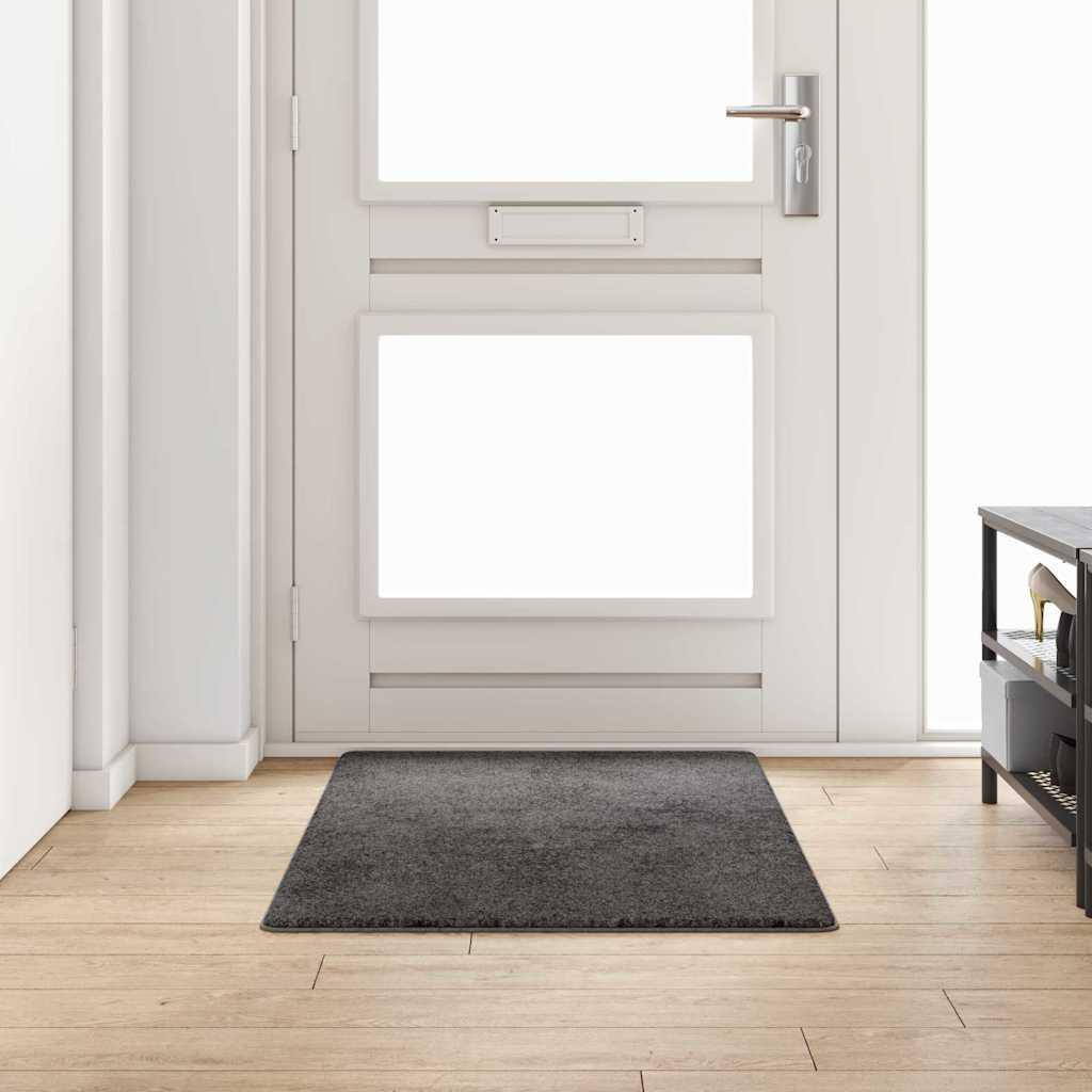 Tæppe Runner Grå 80 x 150 cm 100% Polypropylen Tuft billede
