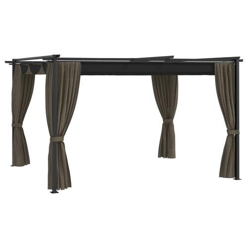 Pavillon 4x3 m gråbrun