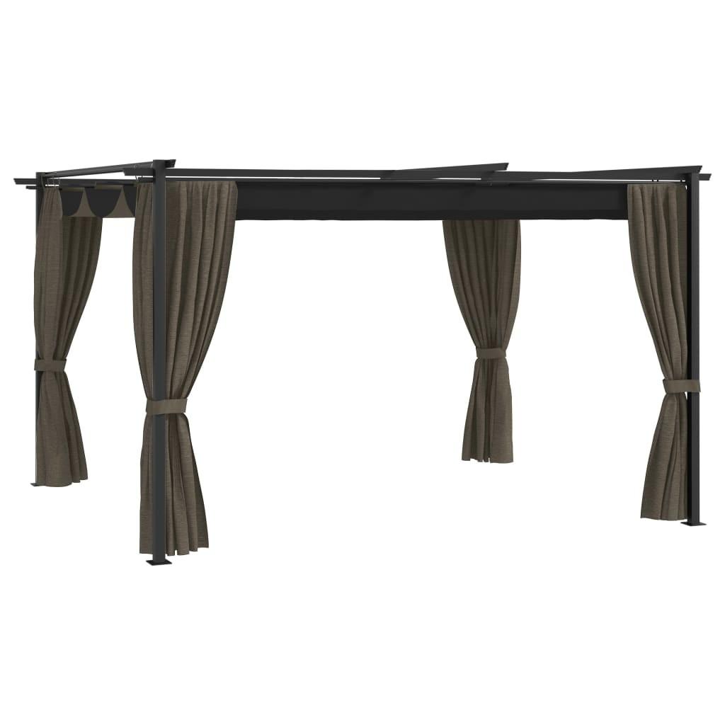 Pavillon 4x3 m gråbrun