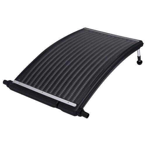 Soldrevne varmepaneler til pool 2 stk. 110x65 cm buet