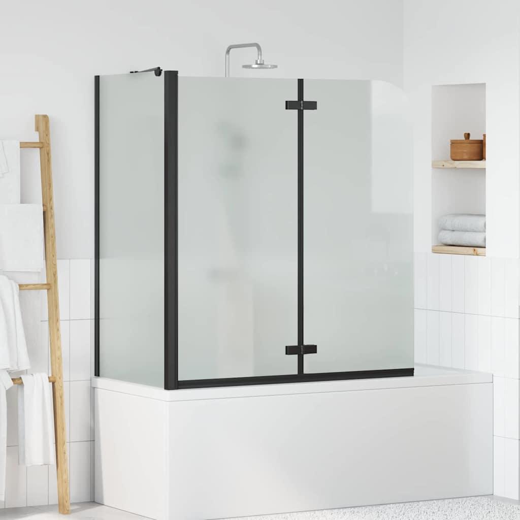 Bruser Indhegning Sort 120 x 68 x 130 cm ESG Glas og Aluminium billede