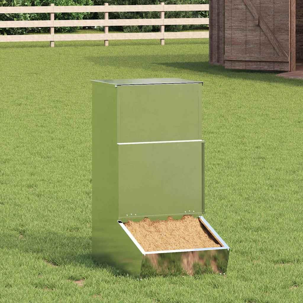 Svinefeeder Sølv 55 x 51 x 91.5 cm Galvaniseret stål billede