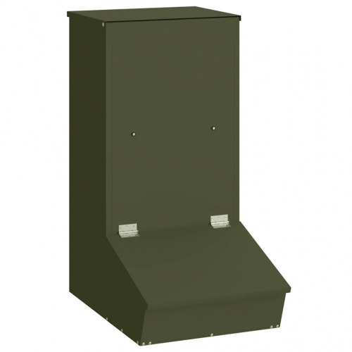 Svinefeeder Oliven grøn 55 x 51 x 91.5 cm Koldvalset Stål