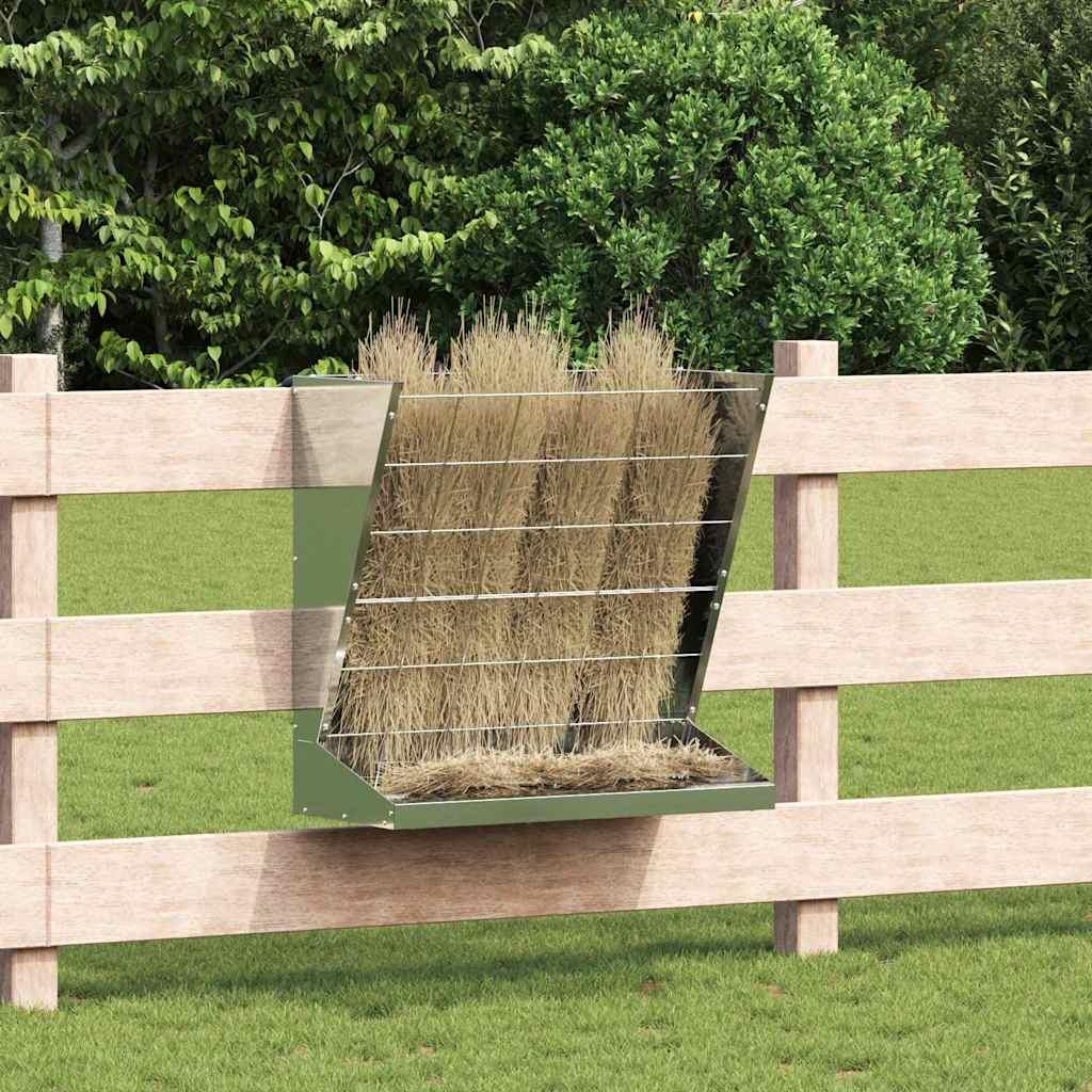 Hø Foder Sølv 71 x 33 x 70 cm Galvaniseret stål billede