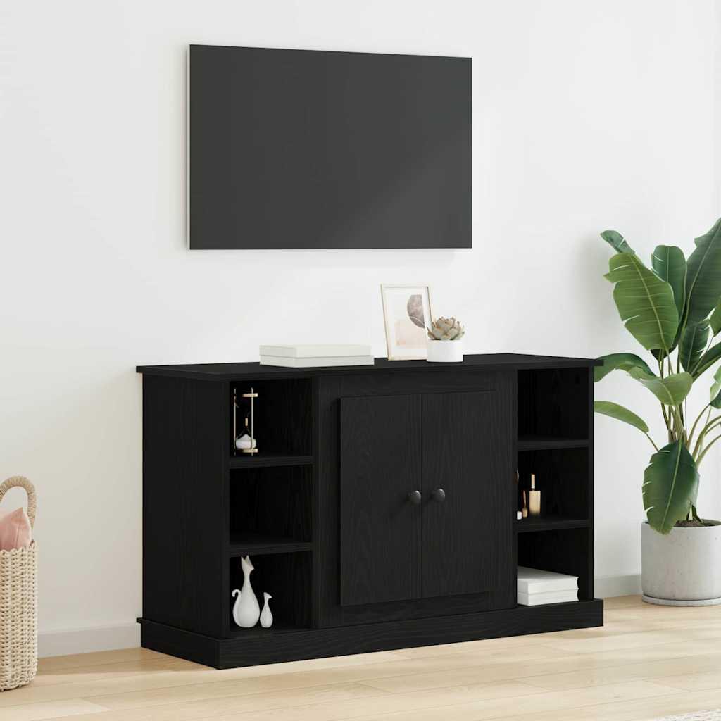 Sidebord Sort eg 100 x 35,5 x 60 cm Konstrueret træ billede