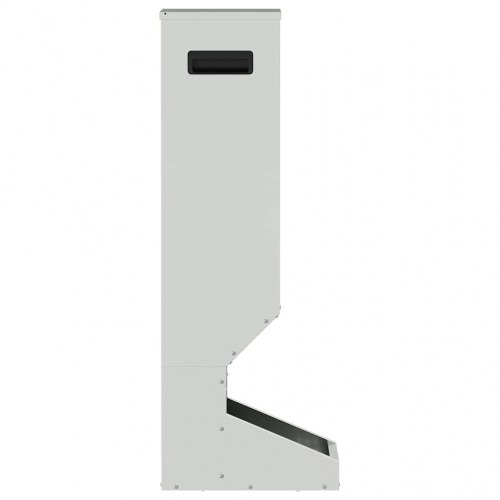 Gede-feeder Sølv 28 x 30 x 80 cm Galvaniseret stål