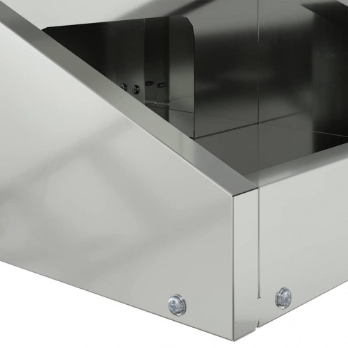 Gede-feeder Sølv 28 x 30 x 80 cm Galvaniseret stål